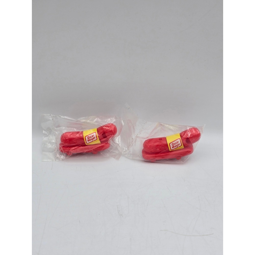 Oscar Mayer Wienermobile Whistle OS Red NEW 2pc Set Sealed Promo Toy